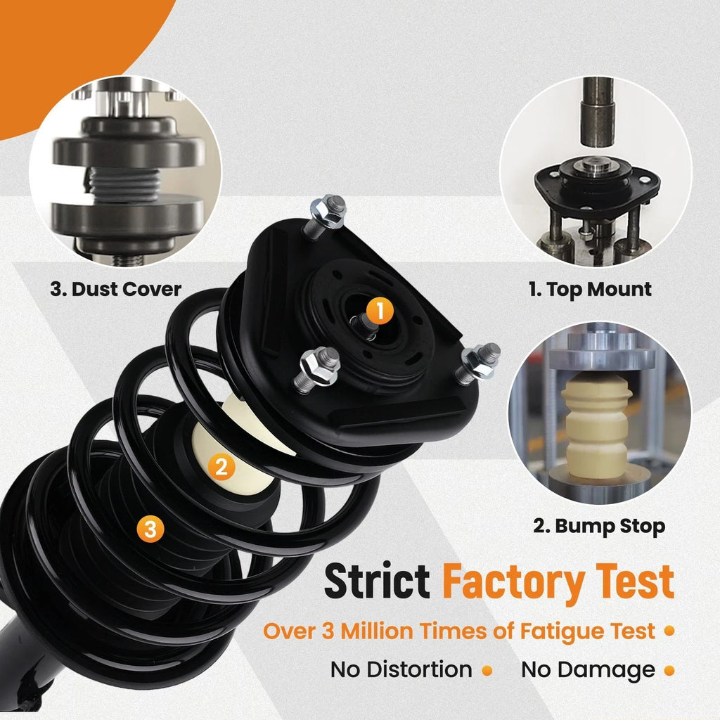 Front Struts Shock Coil Spring Assembly for Toyota Matrix Pontiac Vibe (2009–2010)