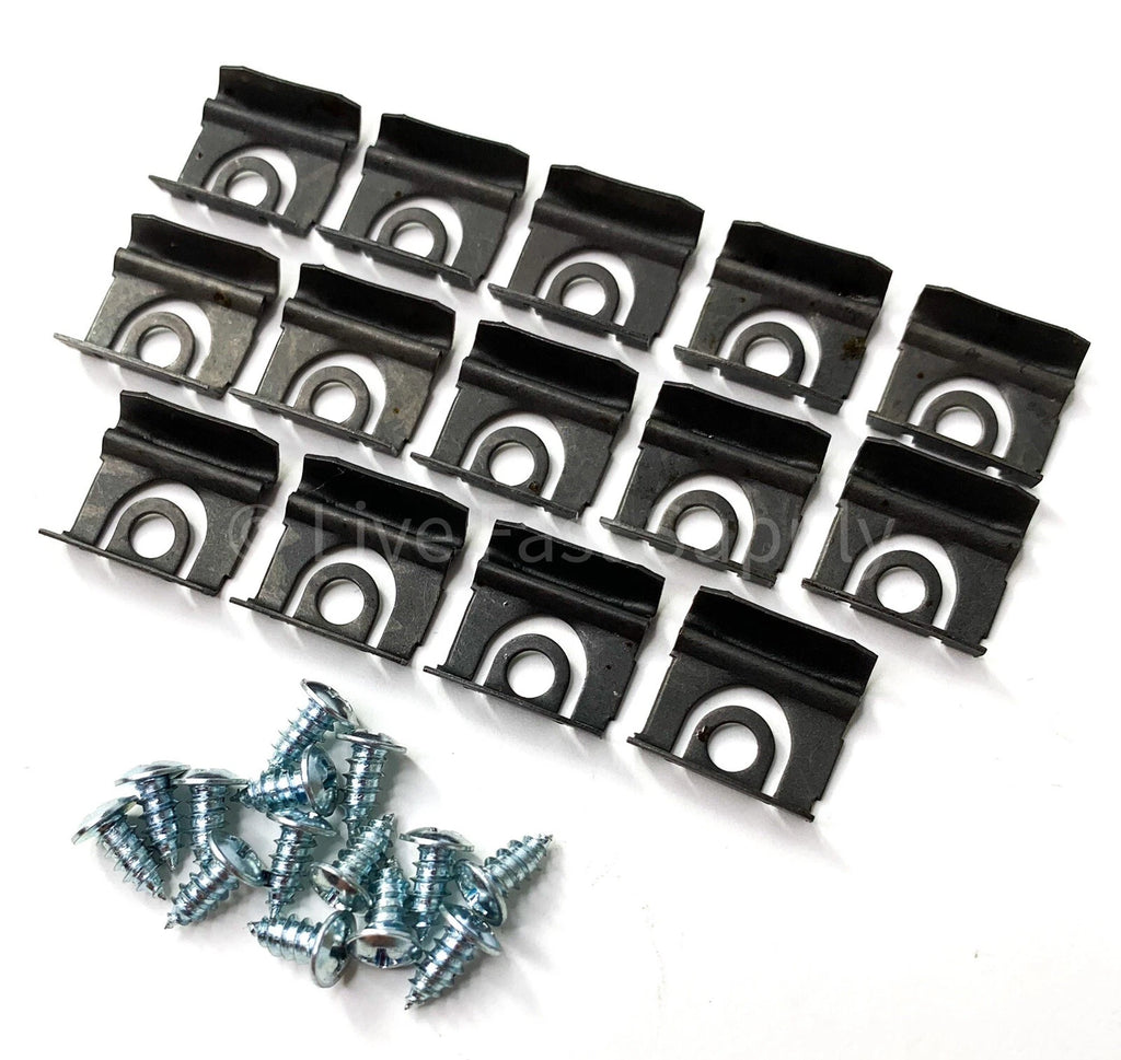 Windshield Molding Trim Clips and Screws for 1965 Ford Mustang Convertible