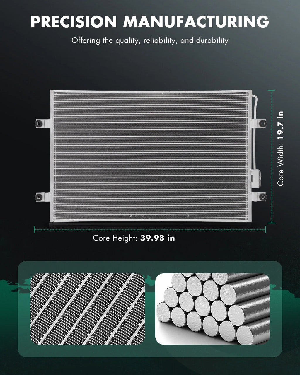Aluminum AC Condenser for Freightliner 114SD M2 112 (2012–2013)