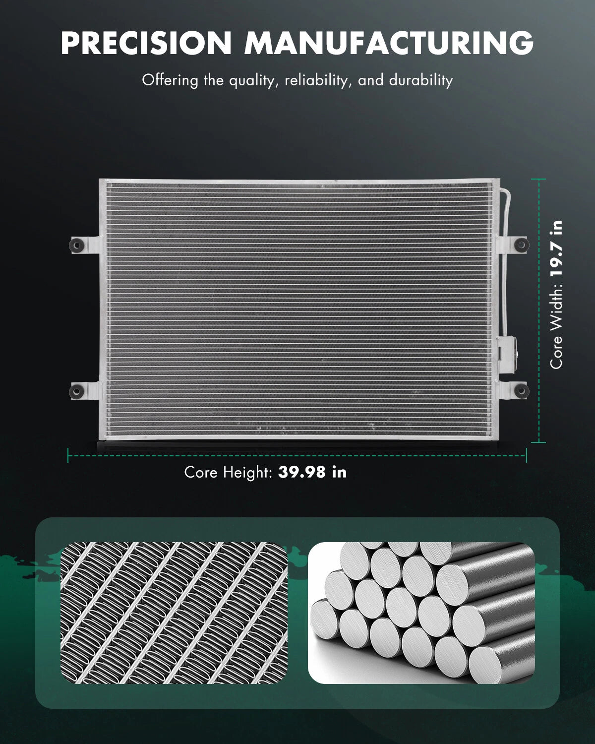 Aluminum AC Condenser for Freightliner 114SD M2 112 (2012–2013)