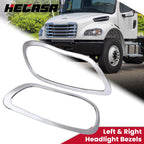 Chrome Headlight Bezels for Freightliner M2 100 106 112 (2002–2018)