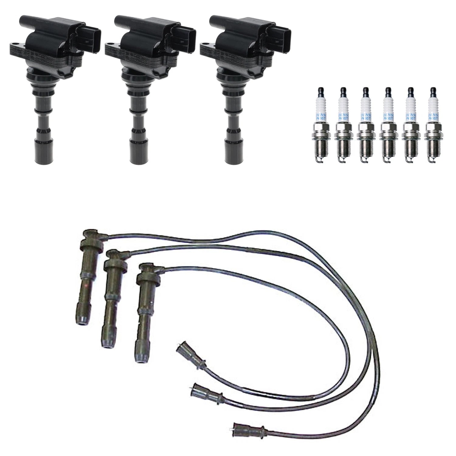 Set of 3 Ignition Coils & 6 Spark Plugs for XG300 (2001–2003)
