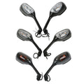 Clear/Smoke Turn Signal Rearview Mirrors for Suzuki GSXR600 GSXR750 (2006-2025)