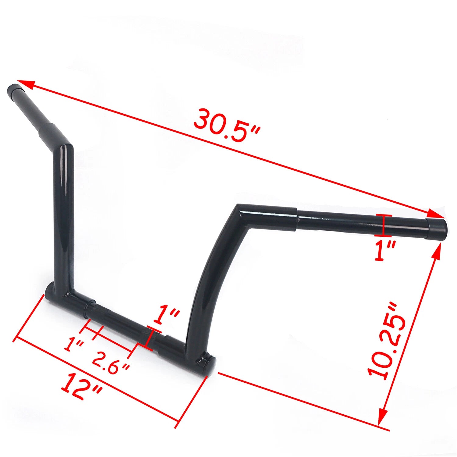 10" Rise Handlebar for Harley Dyna FLD (2012–2016) Street Bob FXDB (2006–2017)