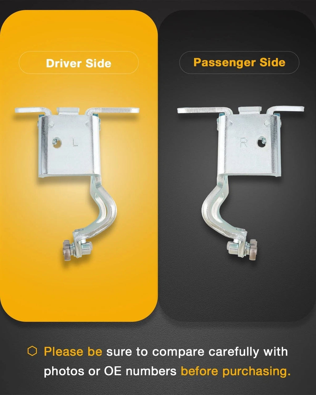 Right Passenger Side Slide Door Hinge & Roller Assembly for Toyota Sienna (2011-2020)