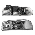 Headlight Assembly for GMC Yukon (2000–2005) Halogen V8 5.3L Chrome