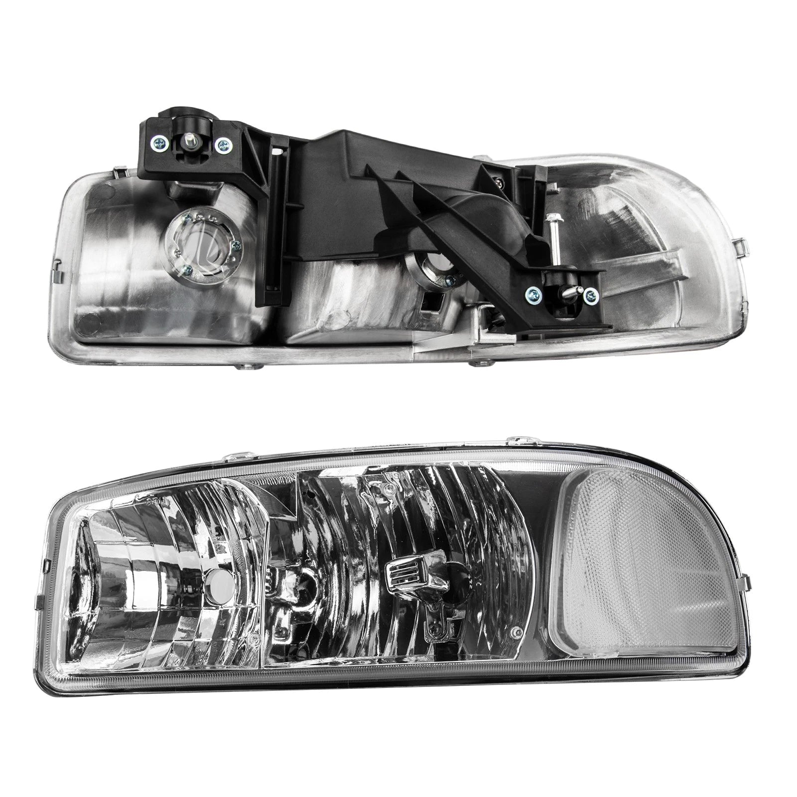 Headlight Assembly for GMC Yukon (2000–2005) Halogen V8 5.3L Chrome