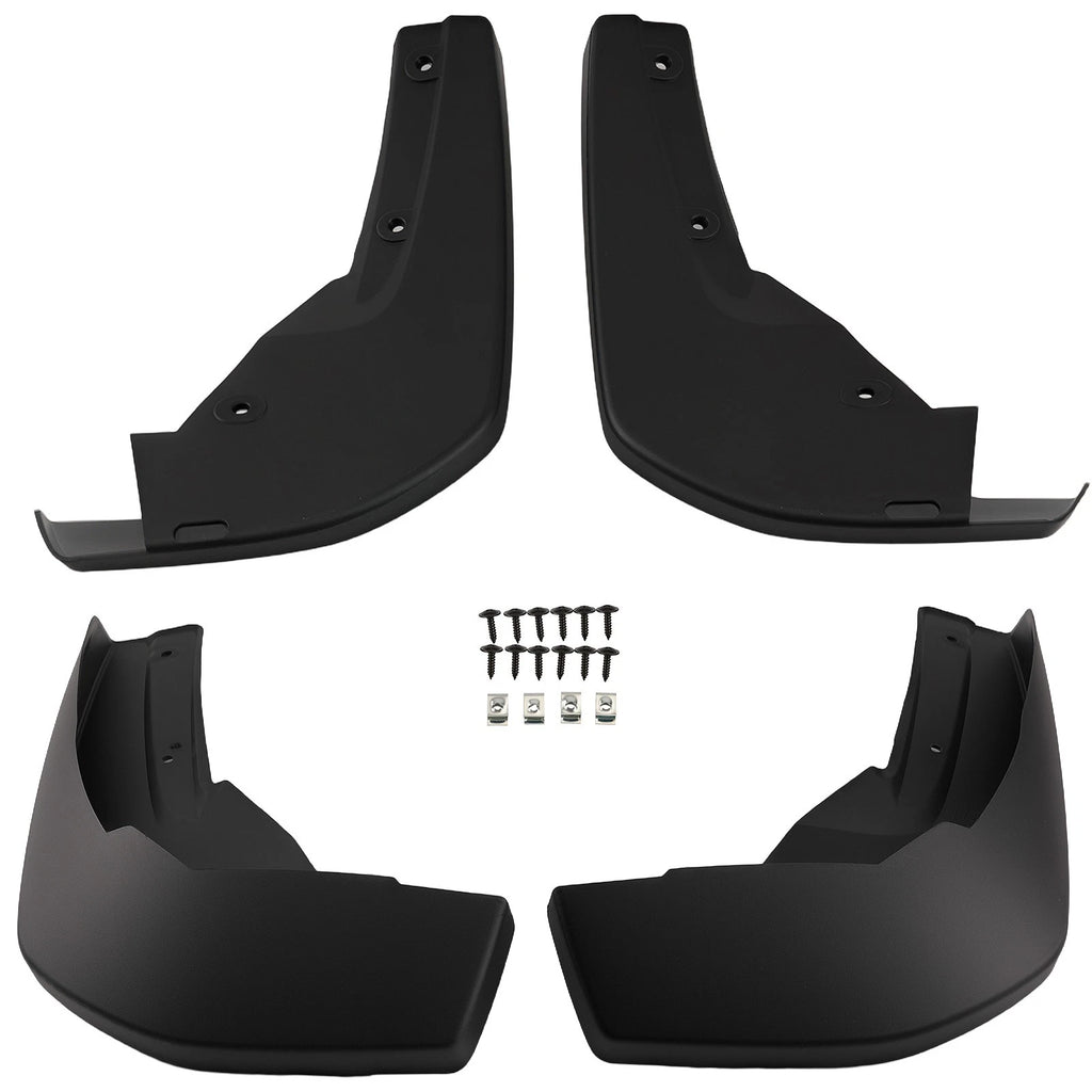 Set of 4 Black Mud Flaps for Honda Ridgeline (2017–2024)