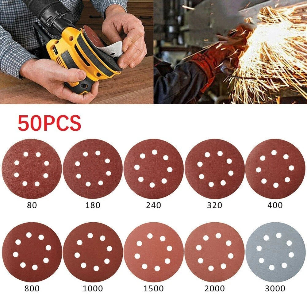 5 Inch Aluminium Oxide Sanding Discs for (Set of 10)