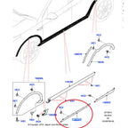 Front Door Guard Trim Strip for Land Rover Discovery Sport (2015-2019)