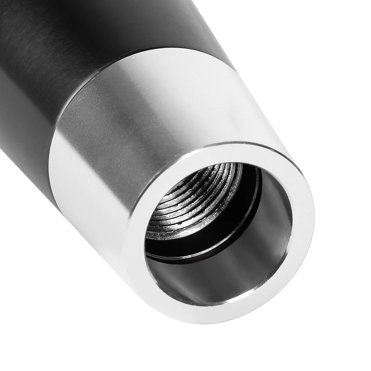 Shift Knob for Universal Fit (J2) - Aluminum Tapered Black with Adapters
