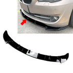 Front Bumper Spoiler Lip for BMW 5 Series F10 (2011-2014) Black