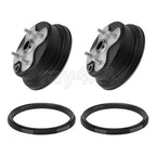 2X Front Wheel Brake Drum w/Dust Seals for Yamaha Big Bear 350 (1996–1998)