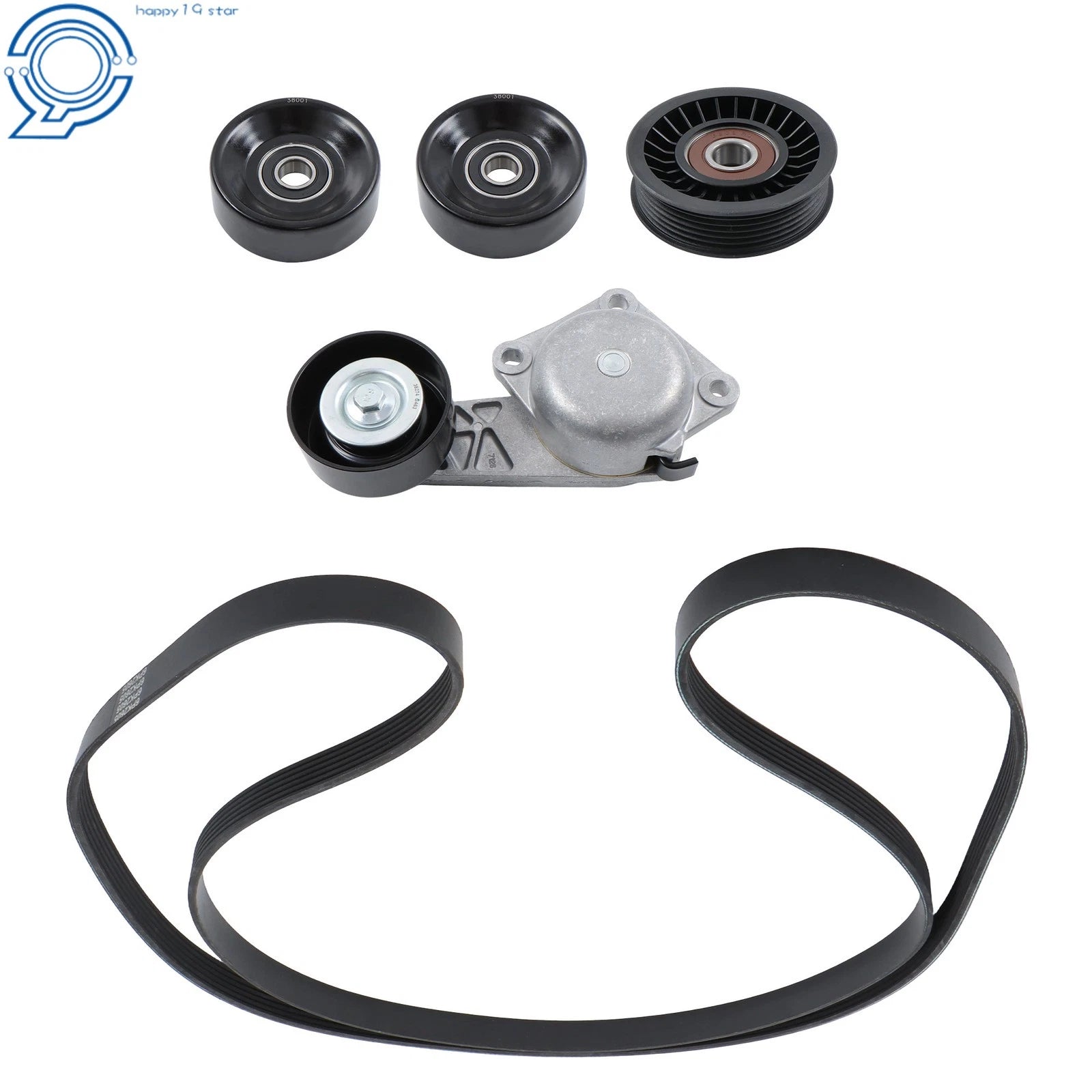 Belt Tensioner and Idler Pulley Kit for Ford F-150 Lincoln (2005–2014)