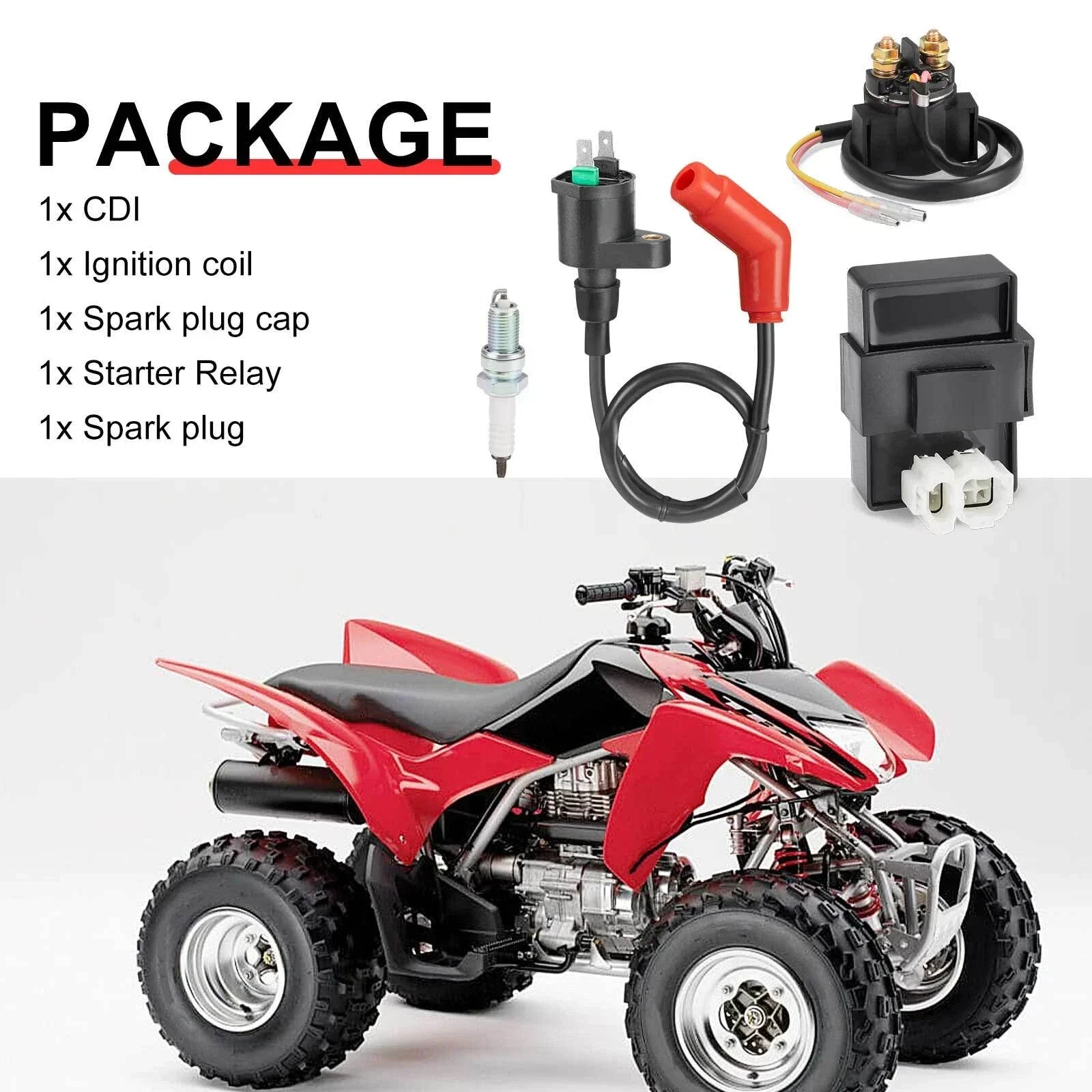 CDI Ignition Coil Starter Relay for HONDA TRX250EX/TRX250X