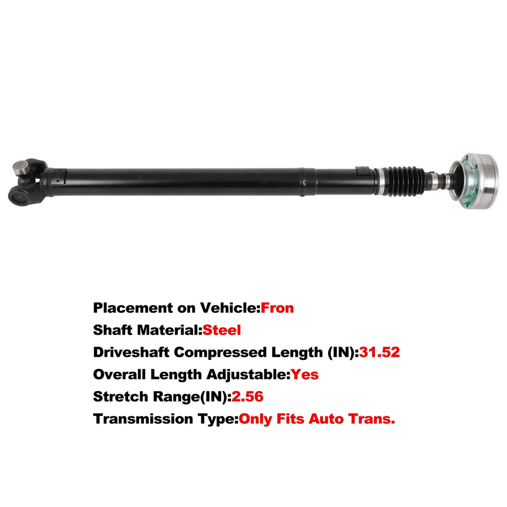 Front Drive Shaft for Jeep Grand Cherokee L6 4.0L (1999–2003) 65-9767 AWD