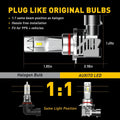 Set of 4 AUXITO 9005 LED Headlight Bulbs for Dodge Ram 1500 (2016–2019)