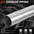 180 Degrees U-Bend Exhaust Pipe 2" OD for Universal Applications