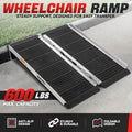 3ft Aluminium Foldable Non-Slip Wheelchair Ramp for Strollers (600lbs)