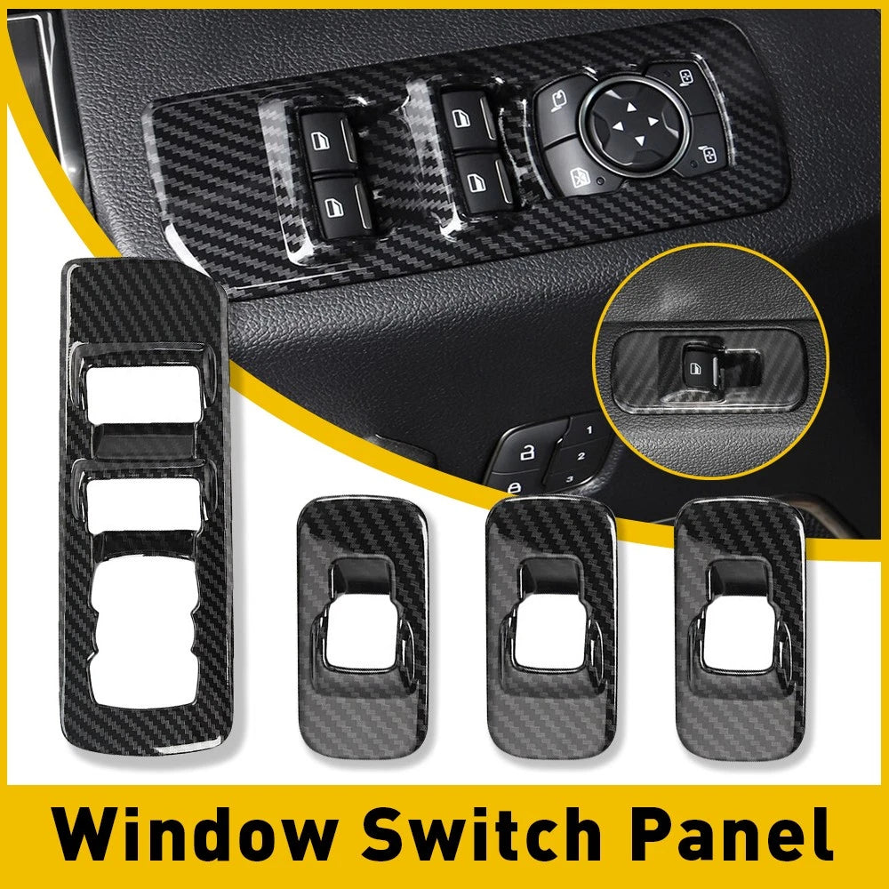 Carbon Window Lift Panel Cover for Ford F150 (2015-2023)