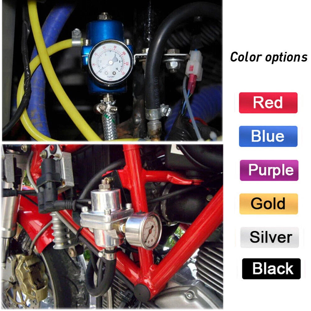 Adjustable Fuel Pressure Regulator for Red Aluminum (1-140 PSI)