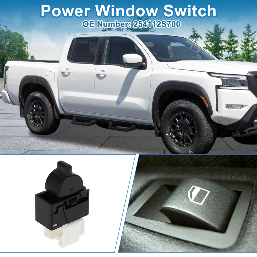 Rear Passenger Side Power Window Switch for Nissan Frontier (2000–2004) No. 254112S700