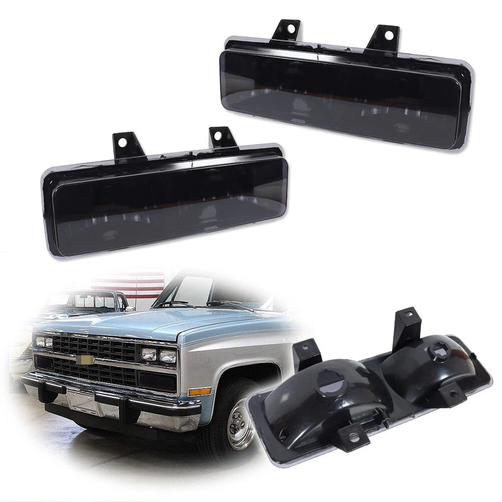 Smoked Lens Front Signal Corner Park Lights for Chevy GMC Van Jimmy Pickup