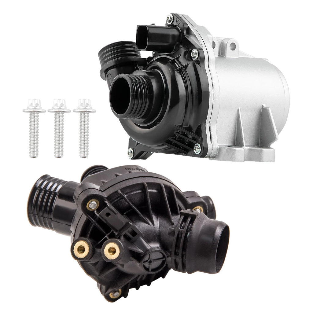 Water Pump with Thermostat & Bolts for BMW E60 E83 E91 E92 128i 325i 328i 528i