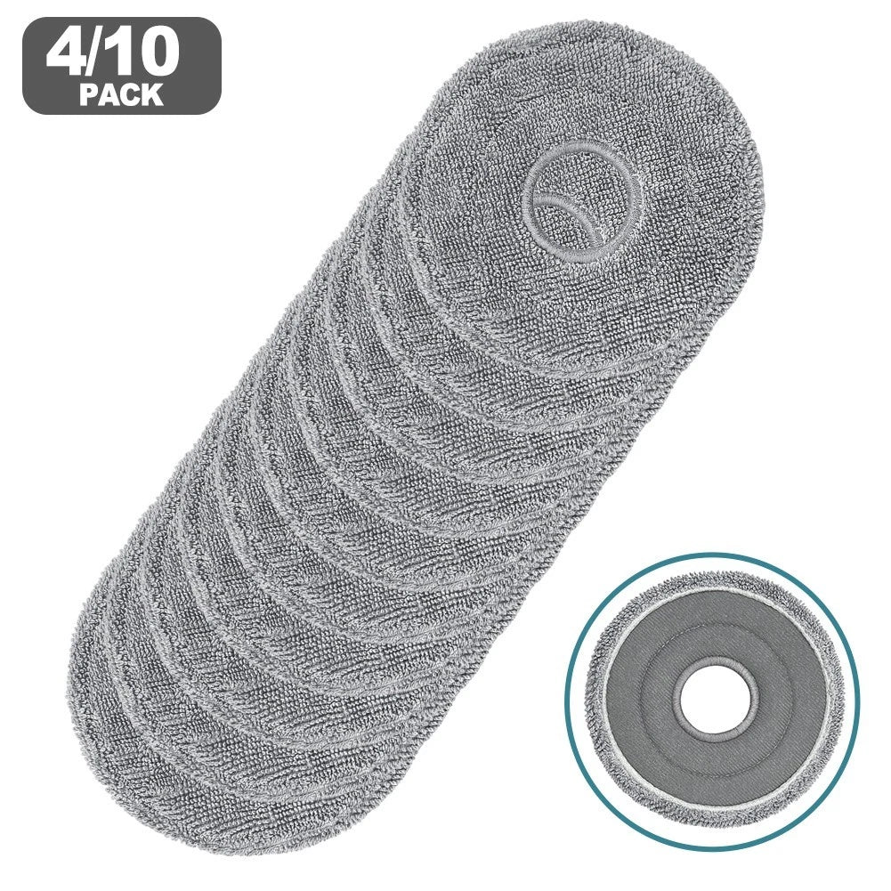 Set of 4 Replacement Microfiber Mop Cloths for Roborock S9 MaxV Slim Z70 10R