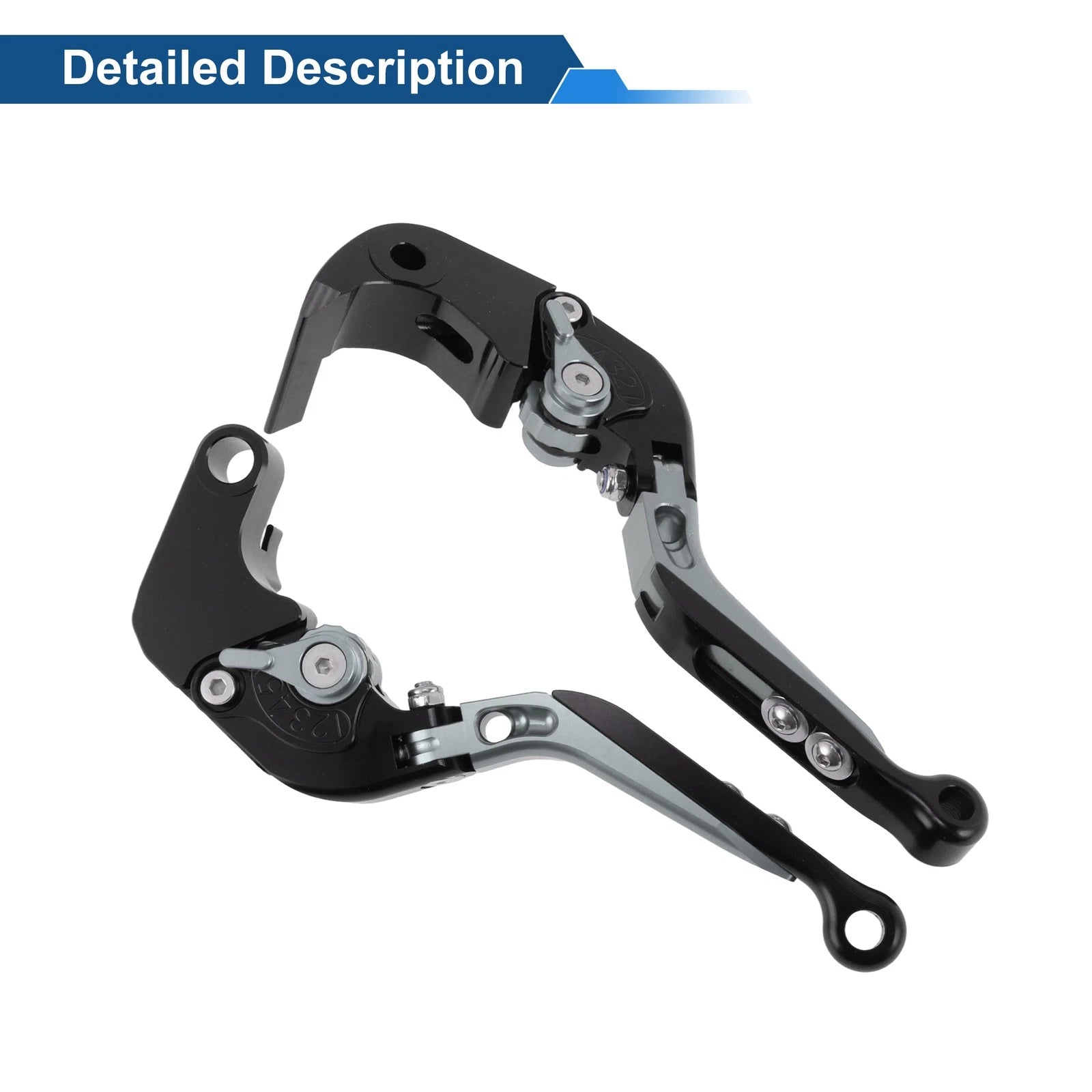 Brake Clutch Levers for Suzuki GSXR1000 (2009–2019) Black Titanium 1 Pair