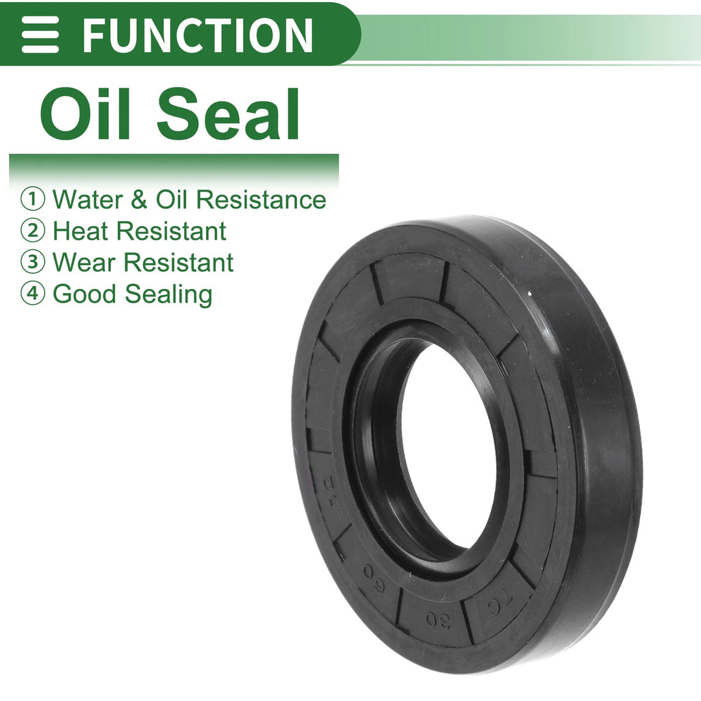 Set of 5 Oil Seal Rotary Shaft Seal NBR Rubber 30x60x12mm