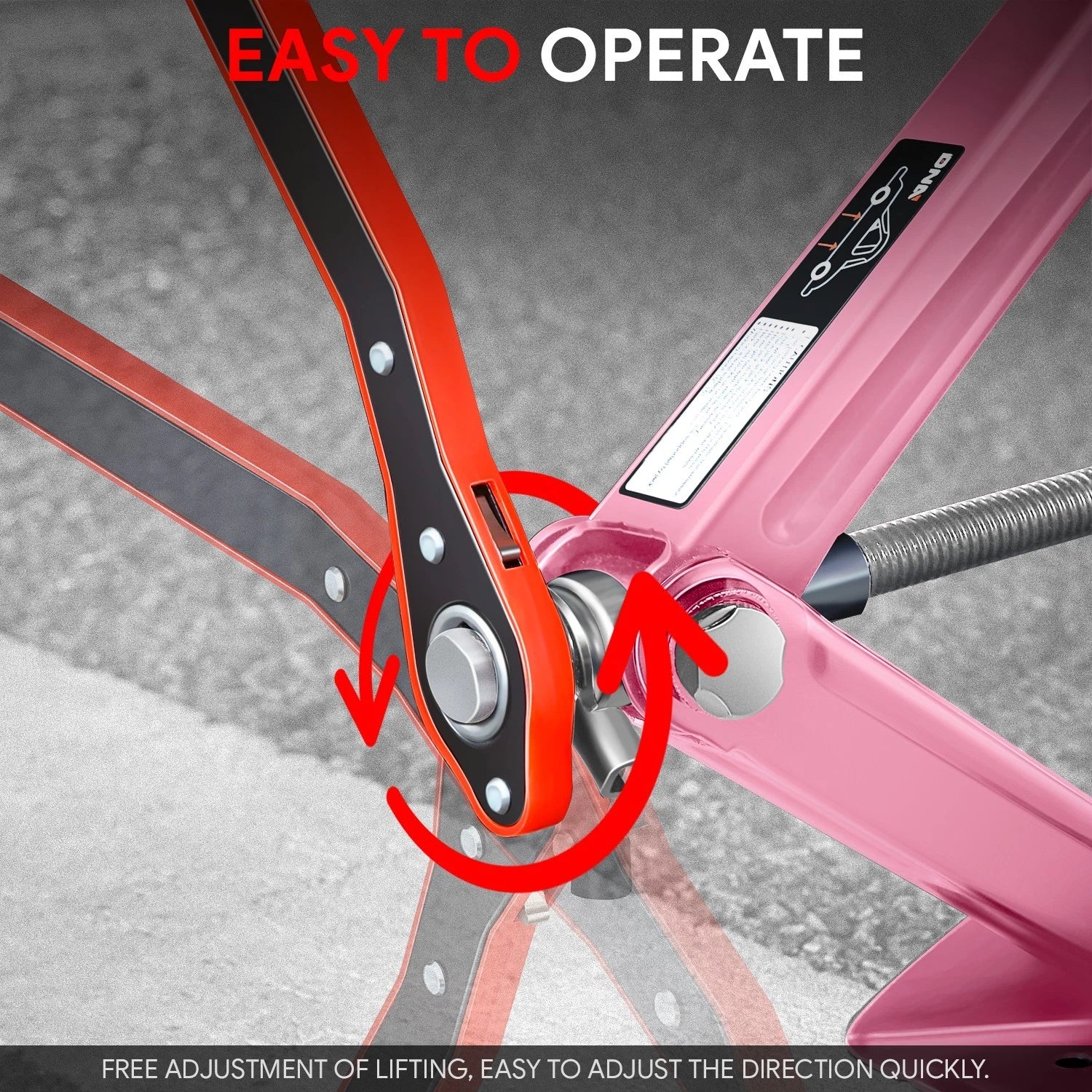 15.2in Steel Leveling Scissor Jack for SUV Wagon (3306lbs Capacity)