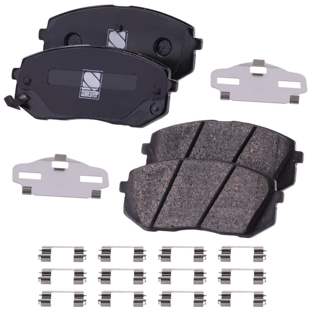 Set of 4 Front Ceramic Brake Pads for Hyundai Sonata (2015)
