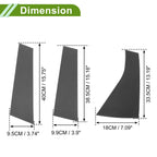 6 Pcs Pillar Window Trim for Chevy Blazer (2019–2022) Carbon Fiber Black