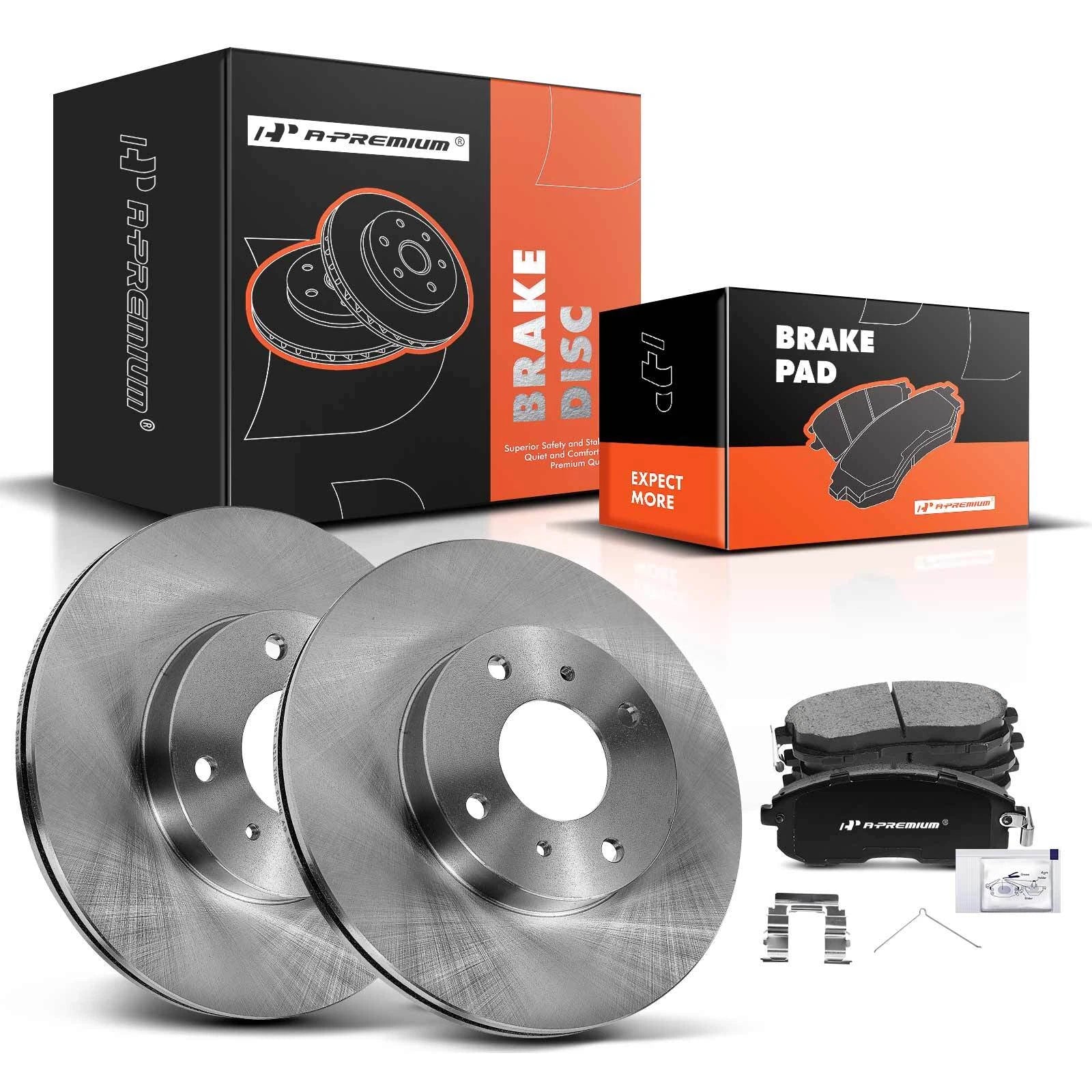 Front Disc Brake Rotors & Ceramic Pads for Nissan Altima/Sentra (1993–2001)