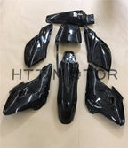 7X Black Plastic Fairing Body Cover Kits for Baja Dirt Runner 125 (2005–2023)