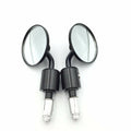 CNC Black Round Bar End Mirrors 1" 25mm for Motorcycle