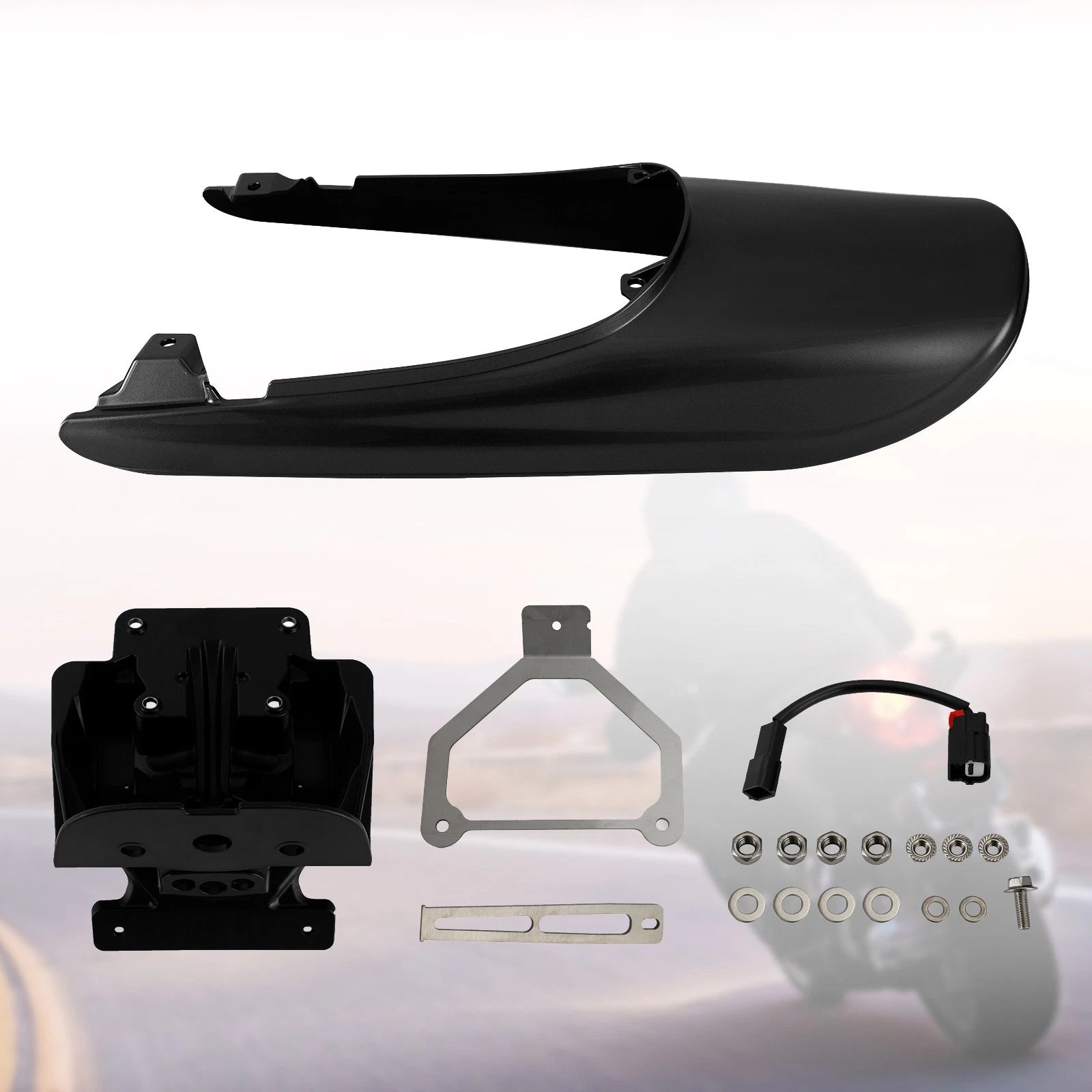 Tail Cowl Fairing + License Plate Bracket for Kawasaki Z900RS (2018–2022)