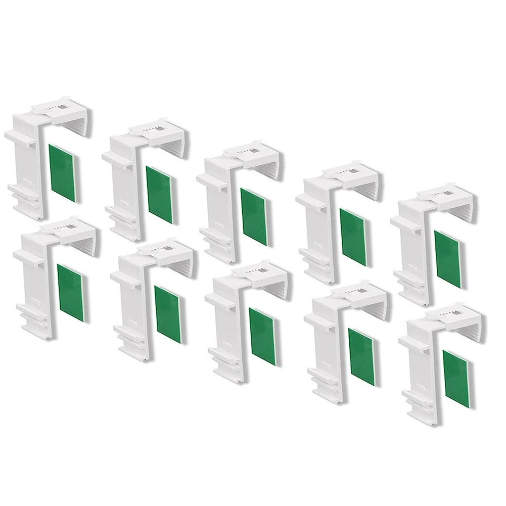 10X Clamp Support Binder Holders for Klemmfix Double Roller Blinds