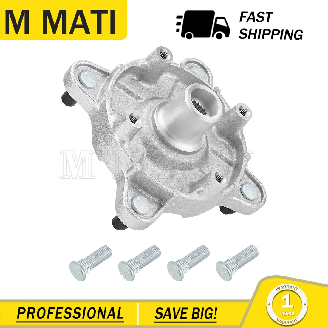 Front Wheel Hub & Studs for Polaris Hawkeye 300 2x4 (2006–2011)