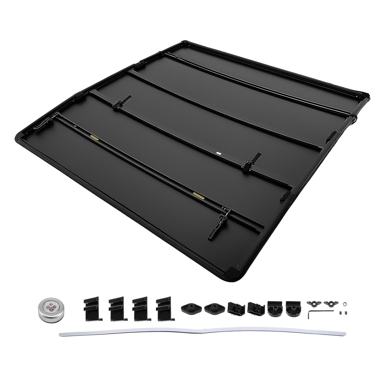 5ft Soft Tonneau Cover for Ford Ranger 19-26 Tri-Fold Dustproof With LED Lamp