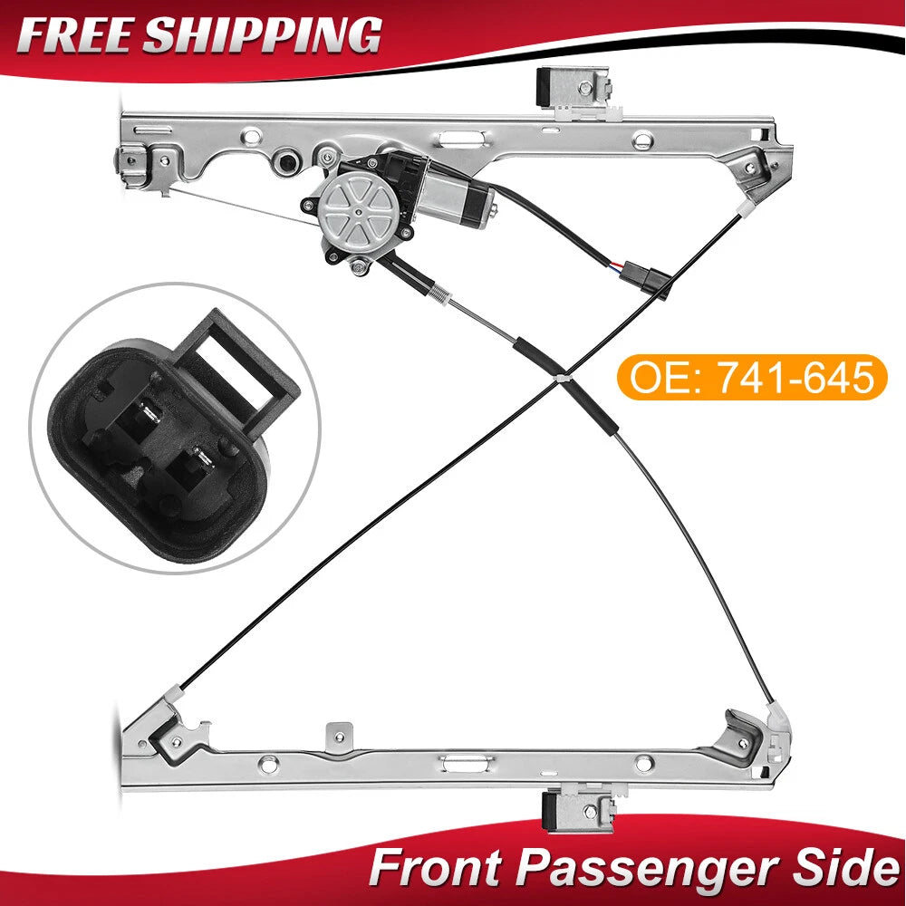 Front Power Window Regulator w/ Motor for Chevy Silverado GMC (2007–2014)