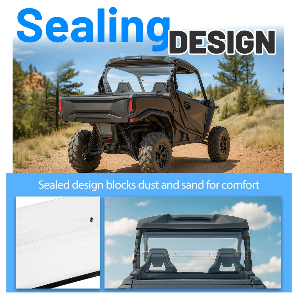Clear Rear Windshield for Can-Am Commander 700/1000R (2021–2025)