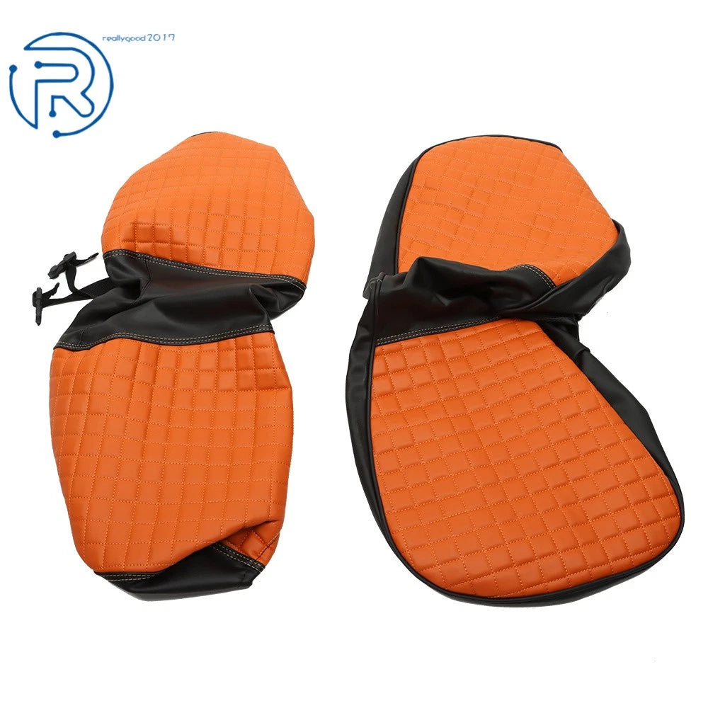 Vinyl Front Rear Seat Cover for Yamaha Drive/Drive2 (2007-Present) Orange