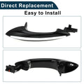 Exterior Door Handle for BMW F07 Front Right Black Silver Tone