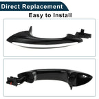 Exterior Door Handle for BMW F07 Front Right Black Silver Tone