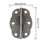 20Pc Decorative Hinge for Wooden Box Jewelry Cabinet Hardware