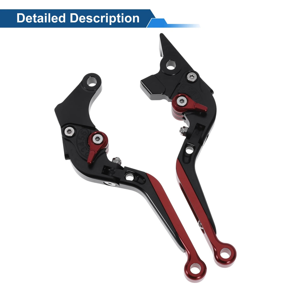 Adjustable Brake Clutch Levers for Suzuki GSXR150 (2017–2020) Black Red