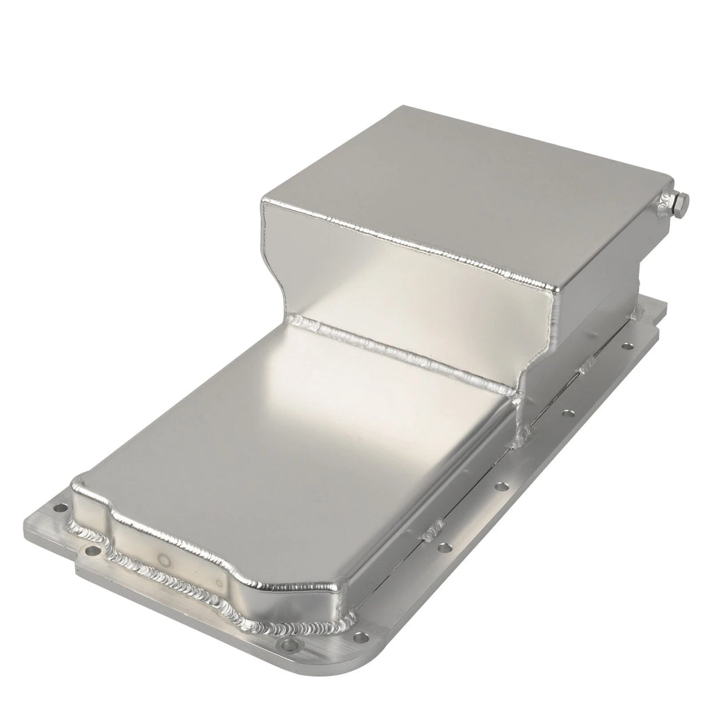 7-Quart Polished Aluminum Rear Sump Oil Pan Kit for LS1 LS2 LS3 LS6 (2001–2023)