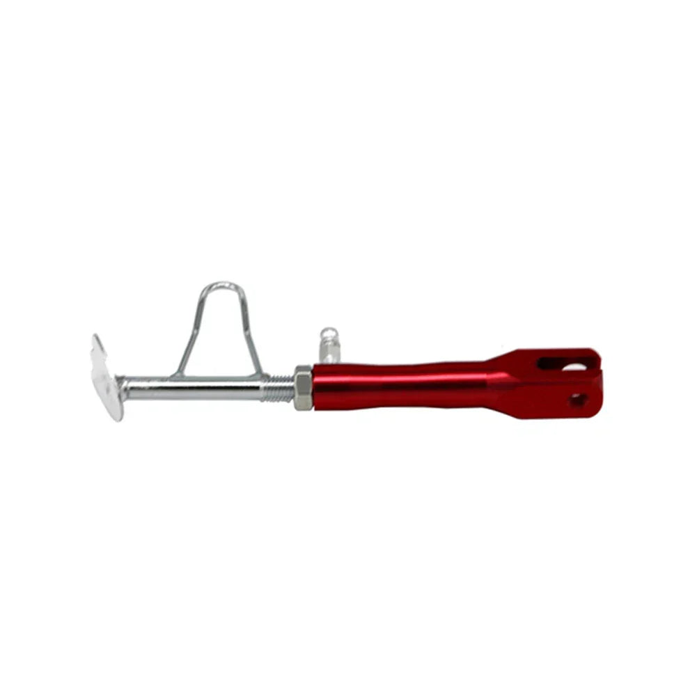 Adjustable Non-Slip Kickstand for Motorcycle Foot Side Stand - Red
